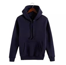 jaket hudi laki laki polos waran hitam - Gambar 3